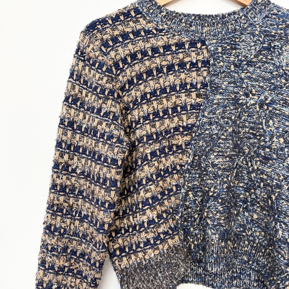 Desigual metallic hybrid chunky knit pullover - Picture 4 of 7